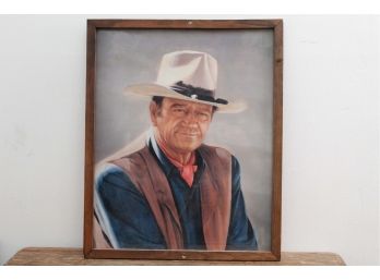 'The Duke' John Wayne Print Framed 17 X 21