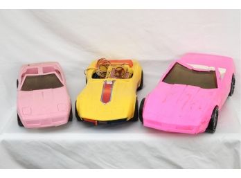 Three Barbie Cars