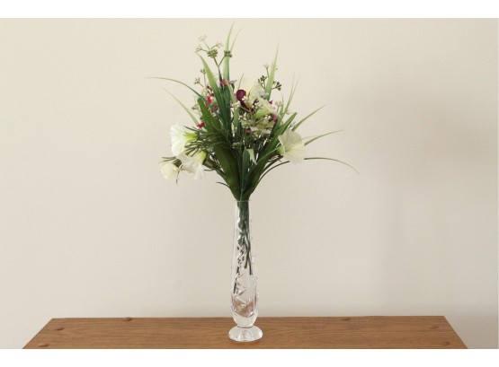 Faux Floral Arrangement In Petite Vase