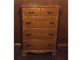 Vintage Maple Chest Of Drawers 30 X 16.5 X 43