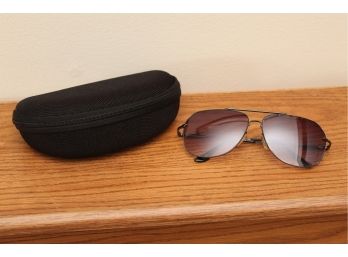 Vintage Aviator Style Sunglasses With Case