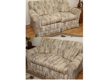 Pair Of Matching Loveseats 58 X 36 X 32 (nice Condition)