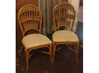 Pair Of Maple Side Chairs