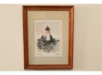 Lighthouse Print Framed
