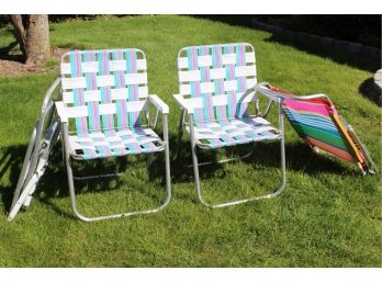 Four Lawn Chairs