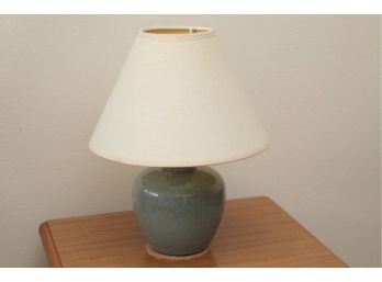 Petite Blue Crackle Ceramic Table Lamp