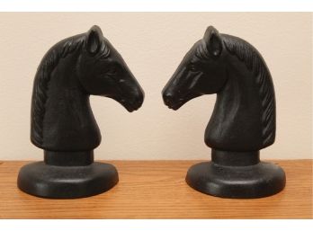 Vintage Cast Iron Horse Bookends