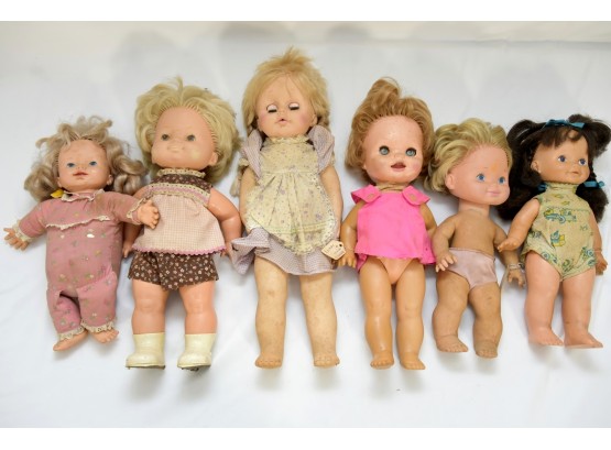 Lot Of 5 Dolls Including Eegee, Mattel, Amsco - #35