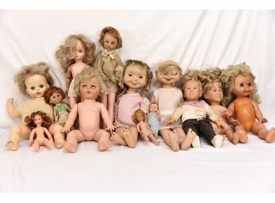 Lot Of 13 Dolls Including Ideal, Effanbee, Meritus, American Doll - #79