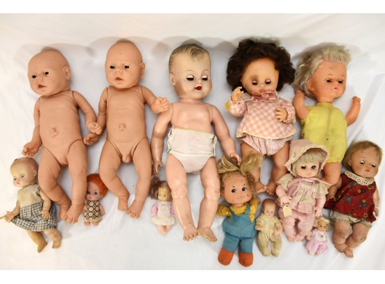 Lot Of 13 Dolls Including Effanbee, Realistic Dolls - #66