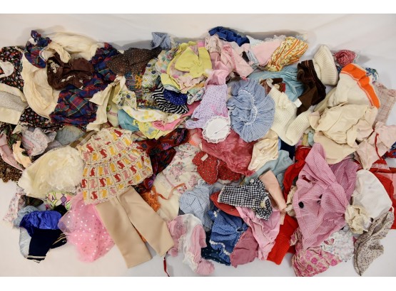 Large Lot Of Vintage Doll Clothes - #76