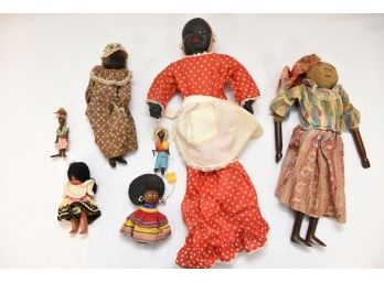 Lot Of 7 Dolls Including Jamaican Themed Dolls - #54