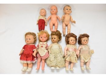 Lot Of 8 Dolls Including Cambell, Effanbee - #58