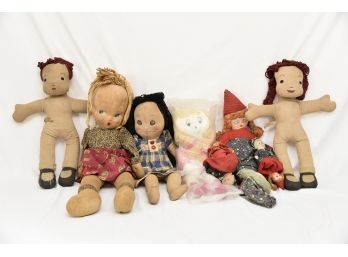 Lot Of 8 Cloth Dolls Including Creative Playthings - #59