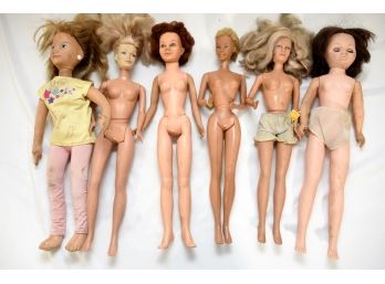 Lot Of 6 Tall Celluloid Dolls - #42