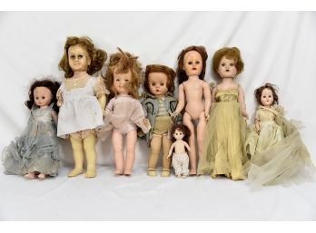 Lot Of 8 Vintage Dolls - #99