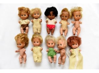 Lot Of 10 Small Mattel Dolls - #41