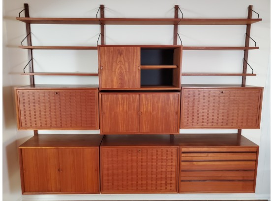 Poul Cadovius Midcentury Danish Modern Walnut Cado Wall Unit - DELIVERY AVAILABLE