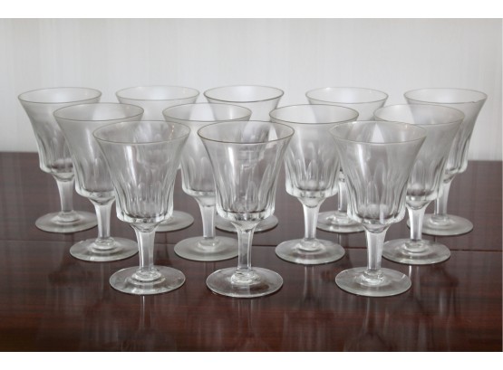 12 Crystal Red Wine Glasses