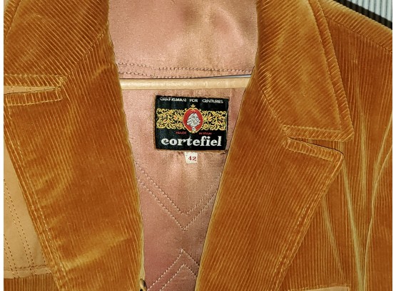 Vintage CORTEFIEL 1960s/70's Corduroy Jacket Men’s 42