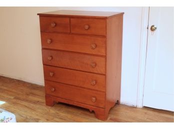 Vintage Maple Chest Of Drawers 33 X 19 X 45