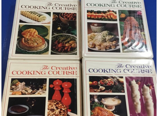Vintage 1973 The Creative Cooking Course 4 Book Set