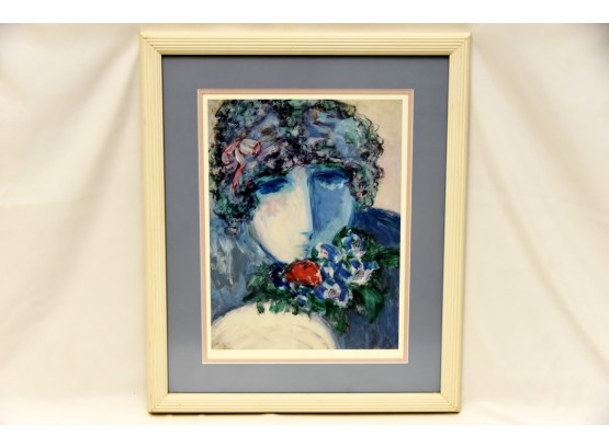 Barbara A. Wood 'One Rose' Signed & Numbered Print 20 X 24