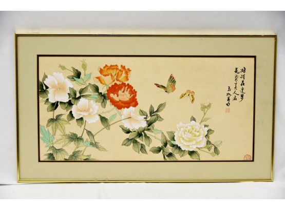 Japanese Flower Print 28 X 16