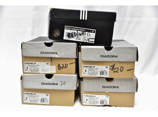 Adidas & Diadora Cleats Size 5 & 6