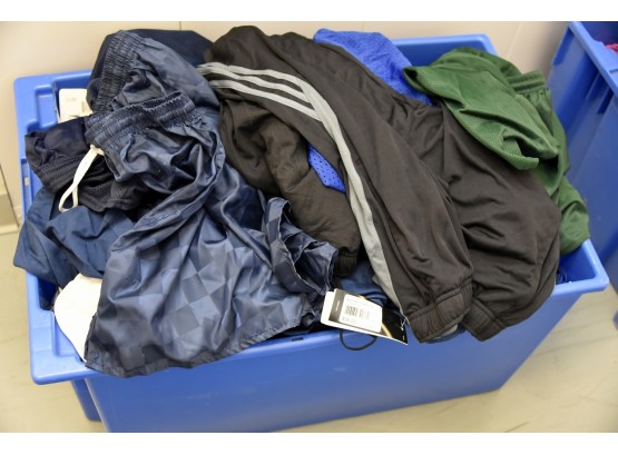 Large Bin Of Athletic Wear - Shorts, Pants, Tops #1 (Never Worn, Many New)