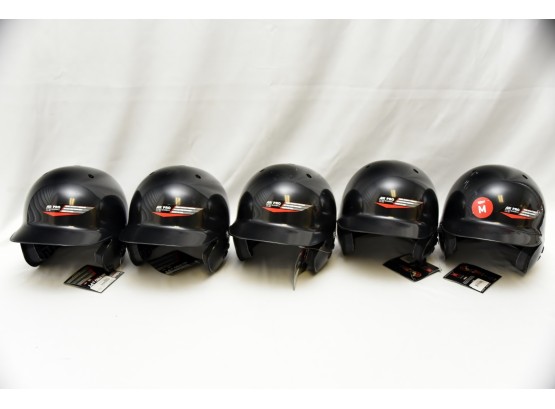 Lot Of 5 New Schutt Batting Helmets Sizes M (4) & XL (1) - Some Have Wear From Storage
