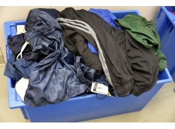 Large Bin Of Athletic Wear - Shorts, Pants, Tops #1 (Never Worn, Many New)