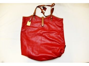 Ralph Lauren Leather Tote New With Tags
