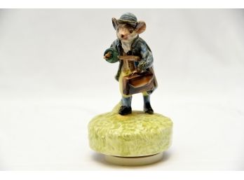 Vintage Beatrix Potter Johnny Town Mouse Musical Porcelain Figurine