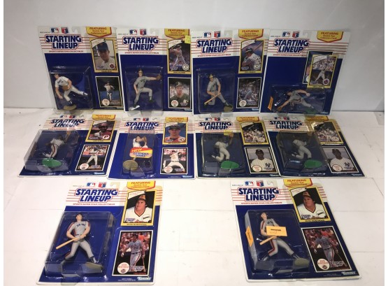 1990 STARTING LINEUP LOT OF 10 FIGURES MOC