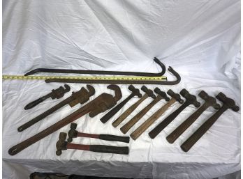 LOT OF HAMMERS AND MISC.