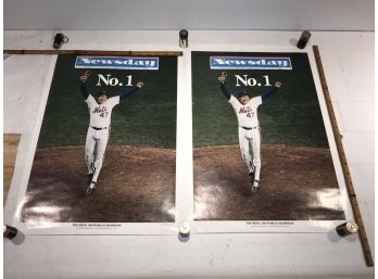 4 NEWSDAY POSTERS 1986