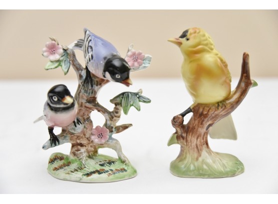 Pair Of Ceramic Bird Figurines - #55