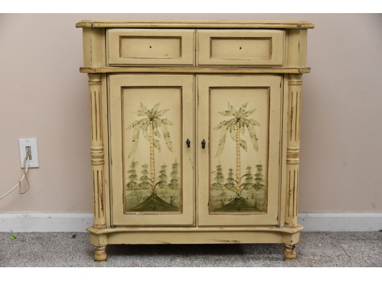 Painted Wood Cabinet - 29' X 14' X 32'