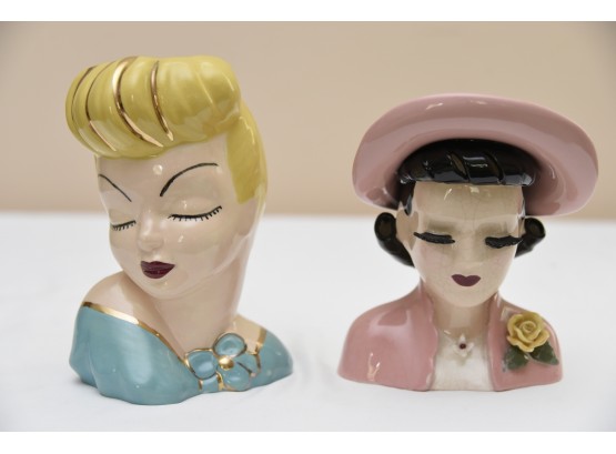Pair Of Lady Figurines - #54