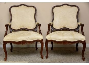 Pair Of Upholstered Armchairs - 27' X 23' X 40'