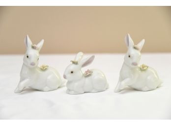 Trio Of Rabbit Figurines - #15