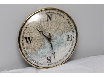 Norwalk Map Clock 9' Round