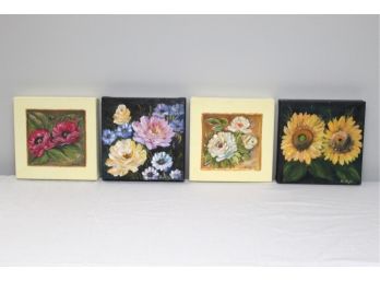 Collection Of Four Paintings 8 X 8