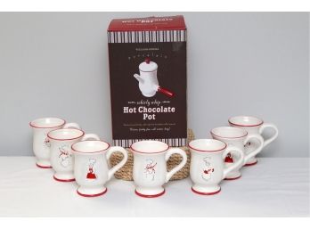 Hot Chocolate Pot And Cups