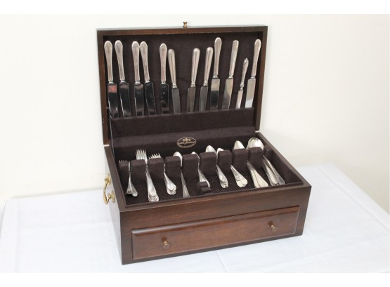 70 Piece Community Flatware Set With Reed & Barton Case