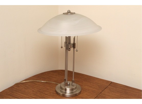Glass Shade Table Lamp