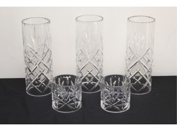 Crystal Open End Candle Shades