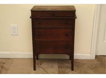 Antique Sewing Cabinet 18 X 12 X 26