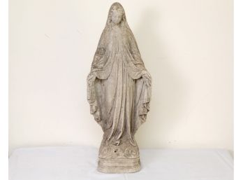 Large Stone Virgin Mary Statue 26' Tall